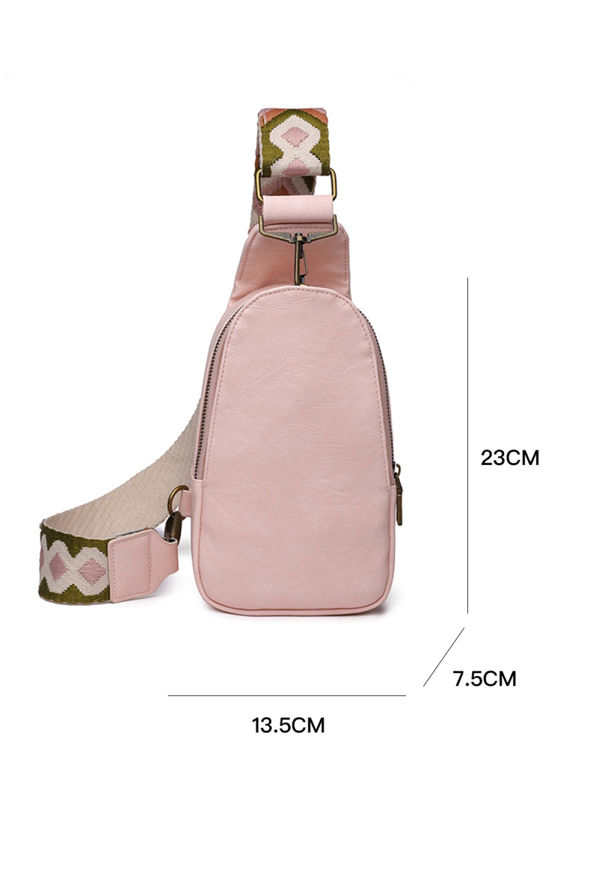 Leather Zipped Crossbody Bag