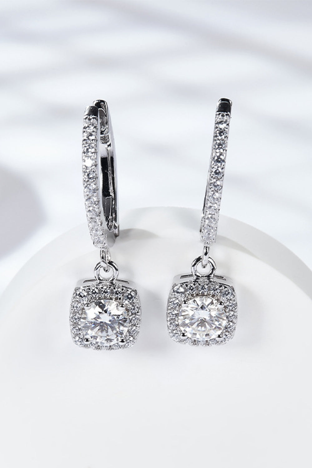 Huggie Drop Earrings