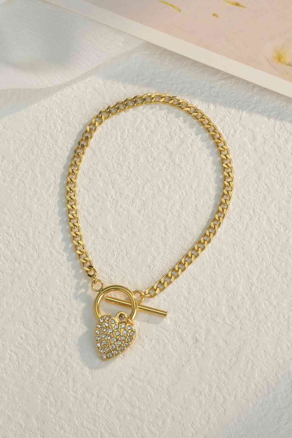 Gold Heart Bracelet