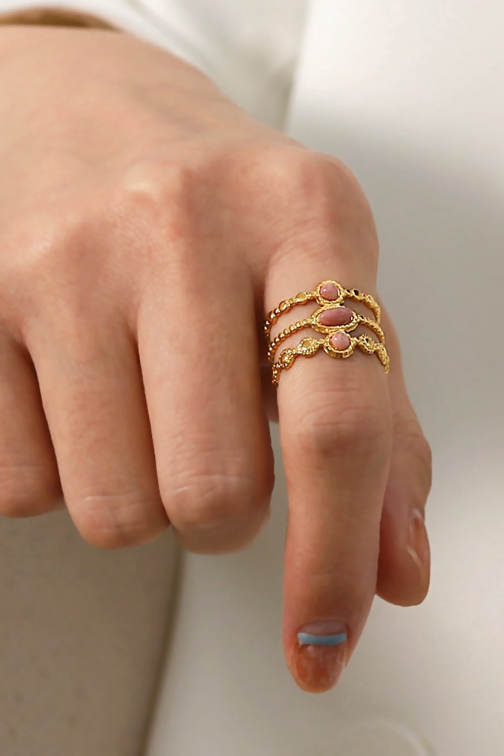 Triple-Layered Open Ring