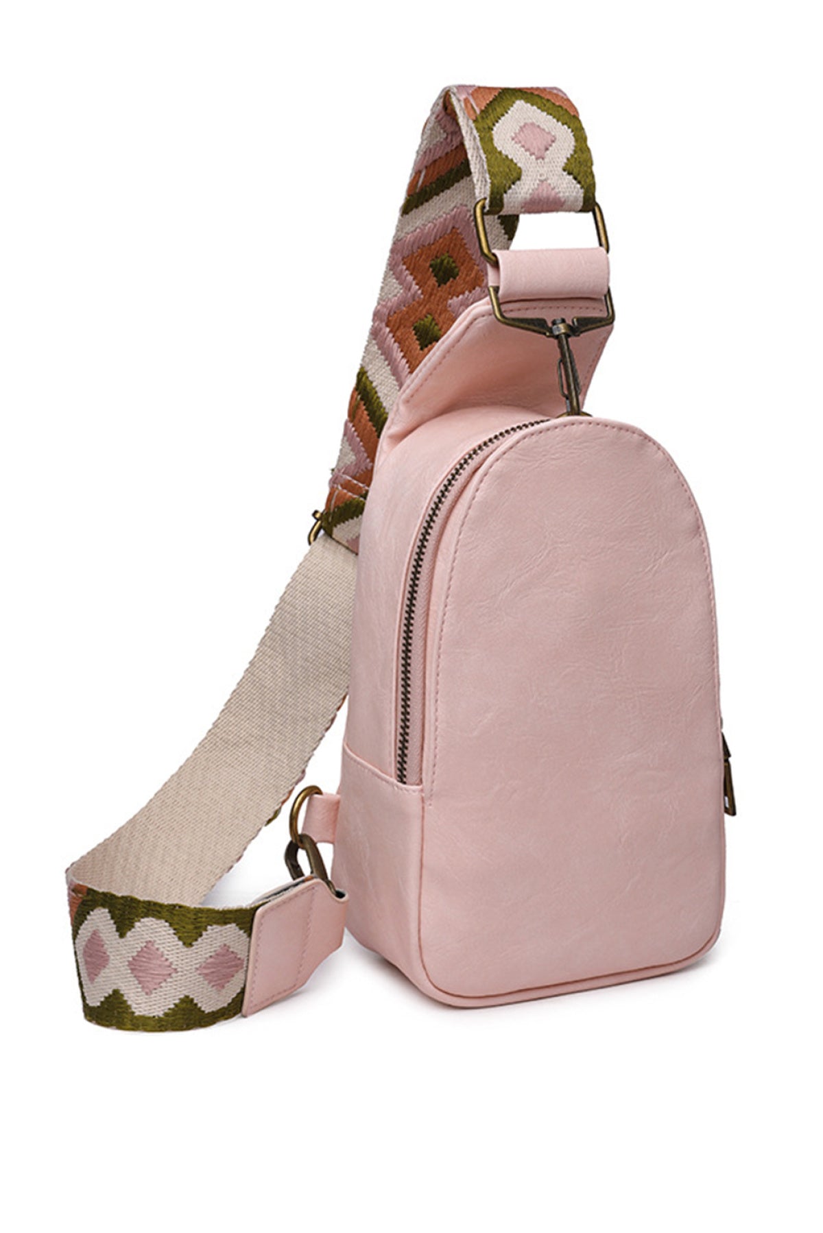 Leather Zipped Crossbody Bag