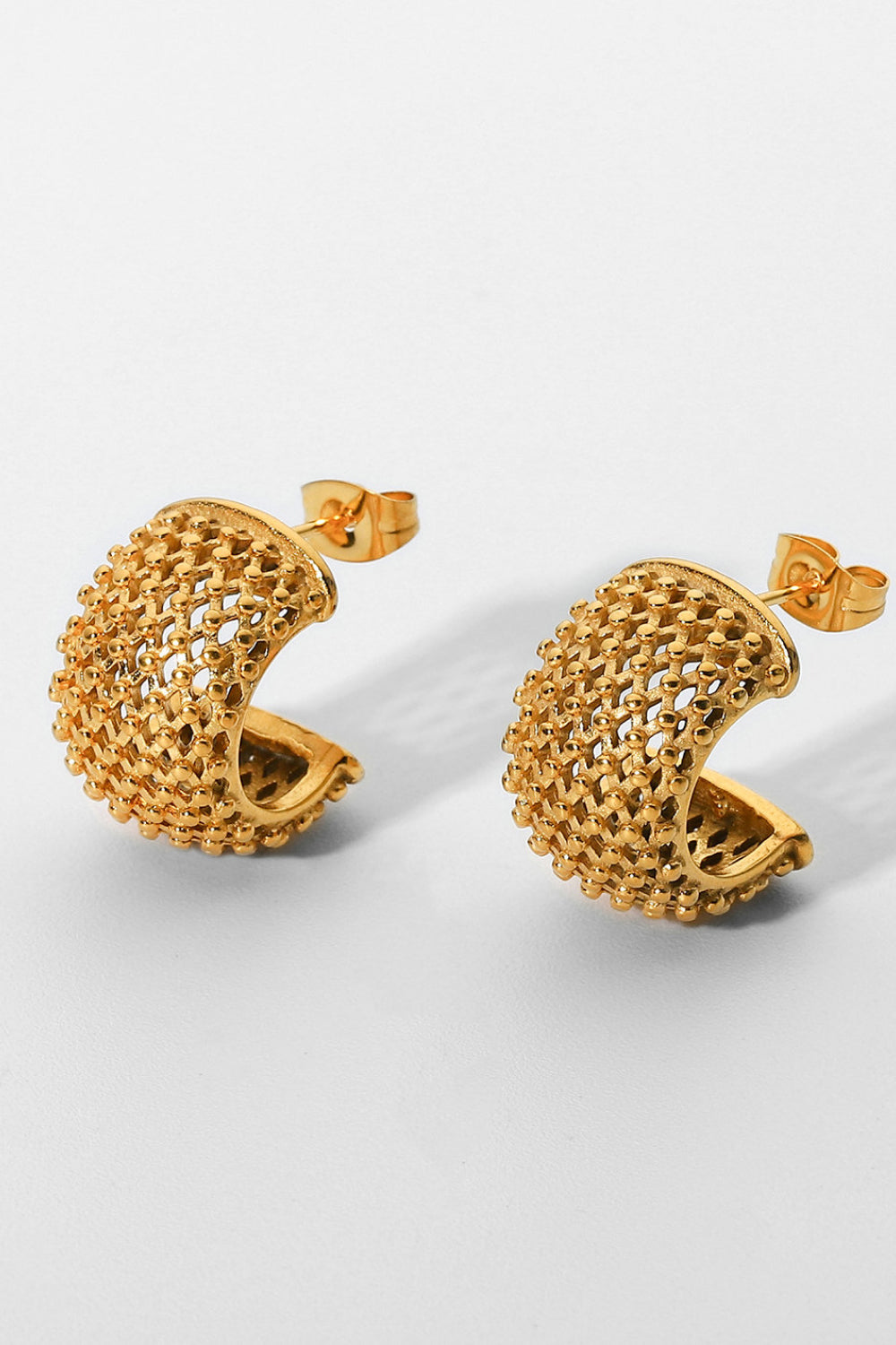 Half Moon Hoop Earrings