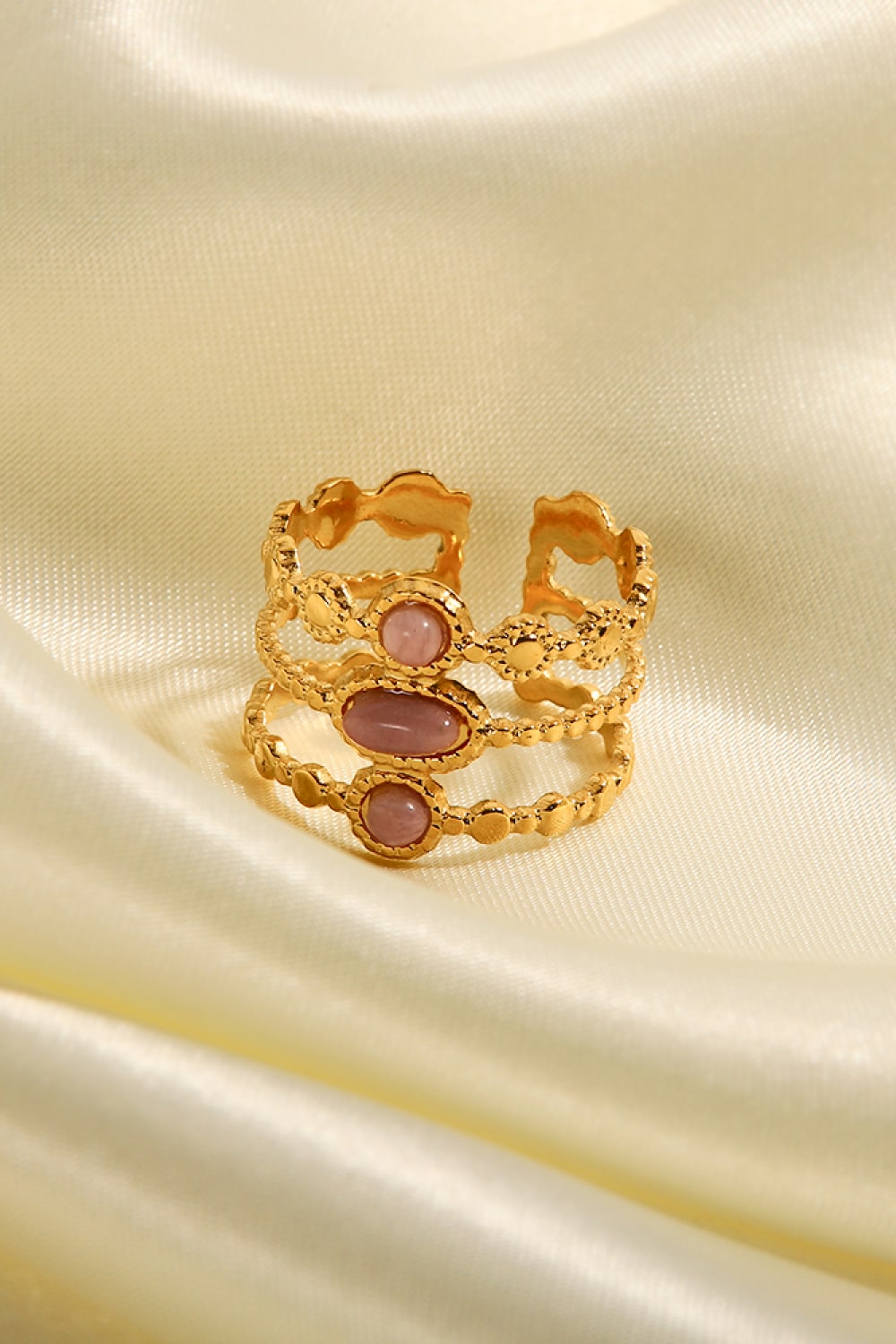Triple-Layered Open Ring