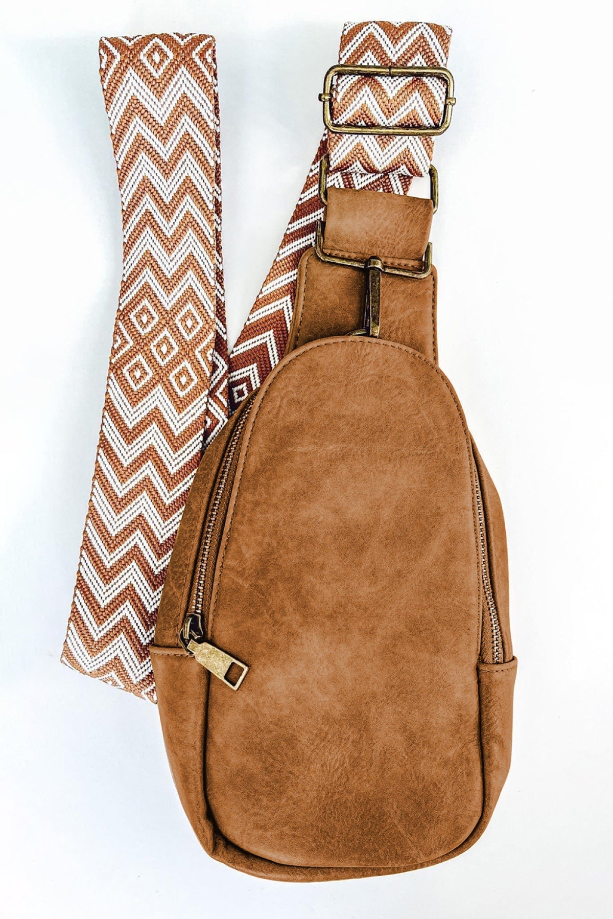 Leather Zipped Crossbody Bag