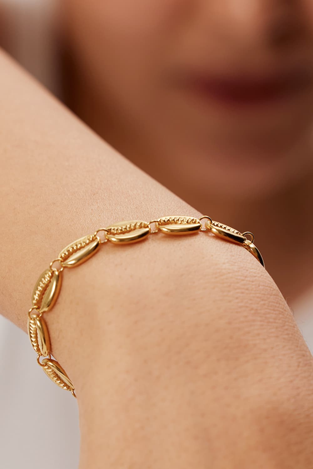 Gold Shell Bracelet