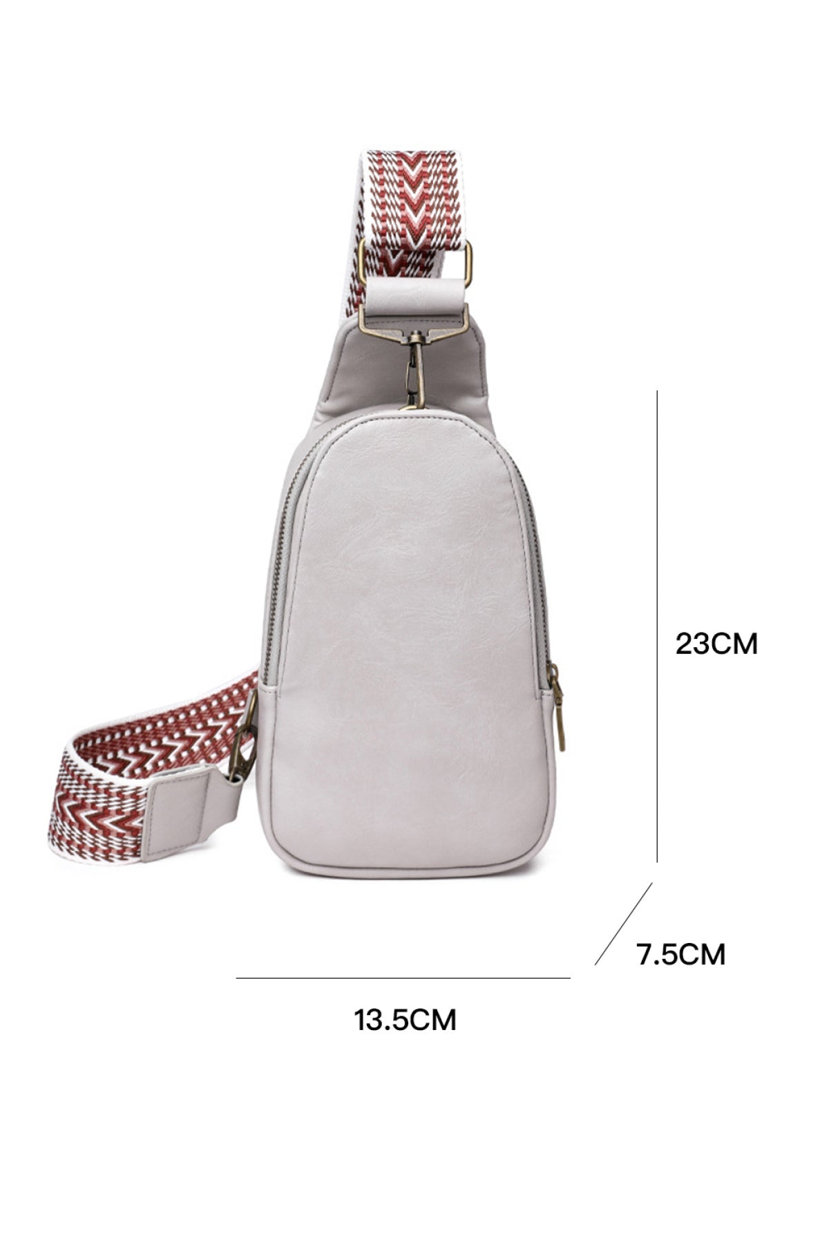 Leather Zipped Crossbody Bag