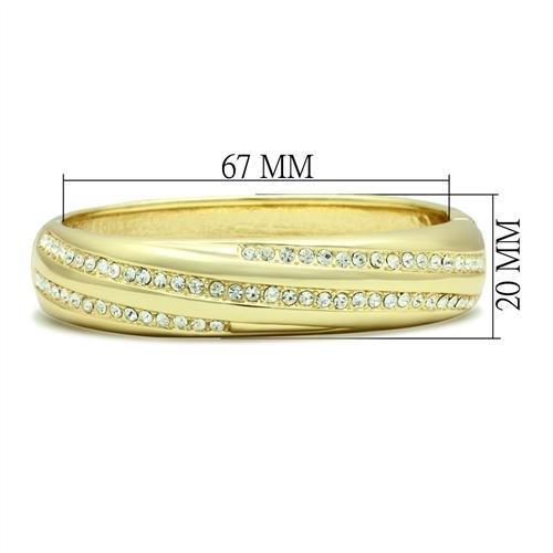 Gold White Metal Bangle