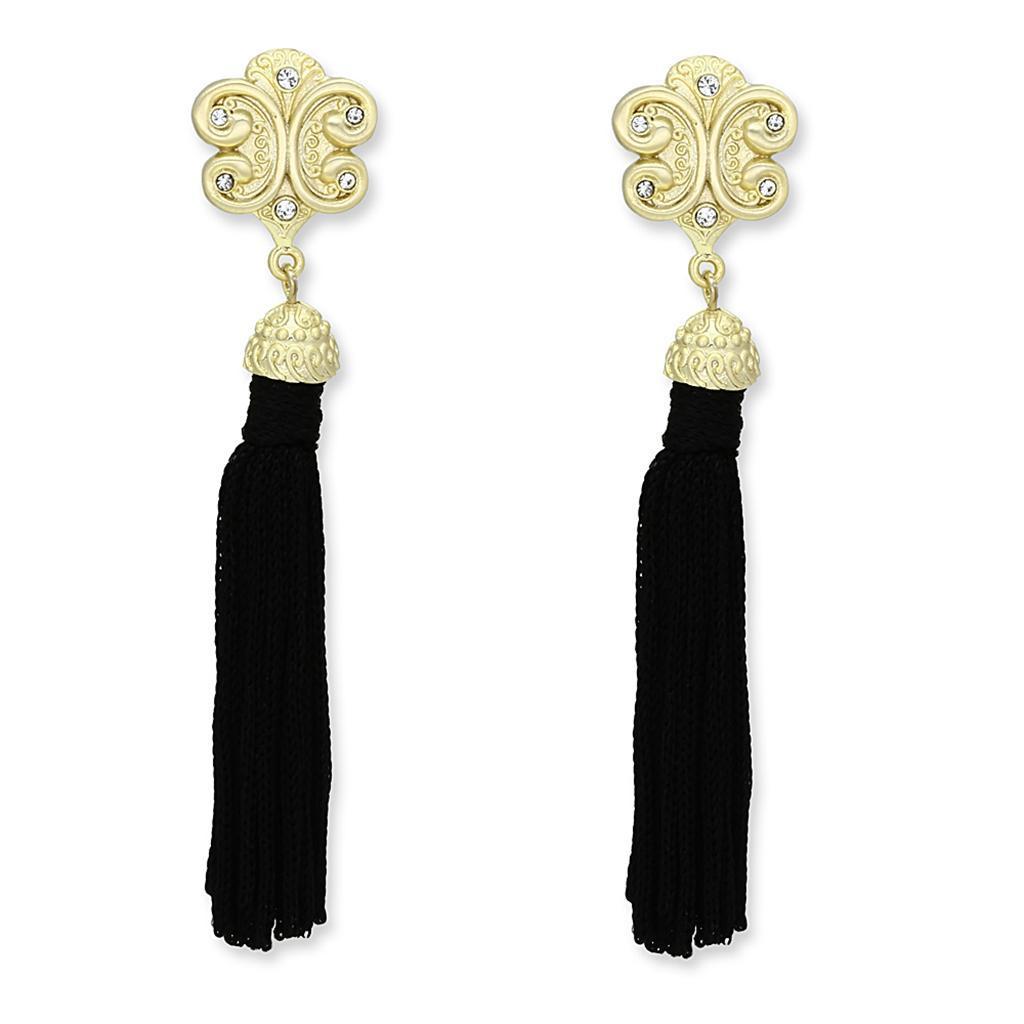 Gold & Brush Brass Earrings