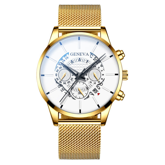 Men's Blue stainless Steel Fashion Watch
