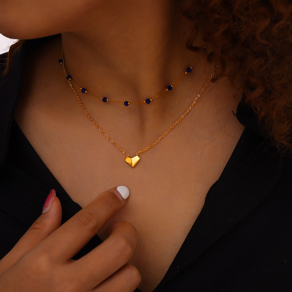 Double-Layered Heart Necklace