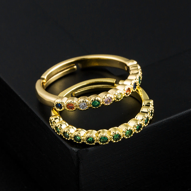 New 18K Gold Open Adjustable Ring
