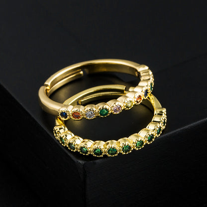 New 18K Gold Open Adjustable Ring