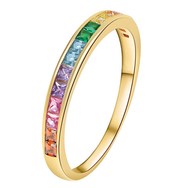 Gold Multicolor Ring