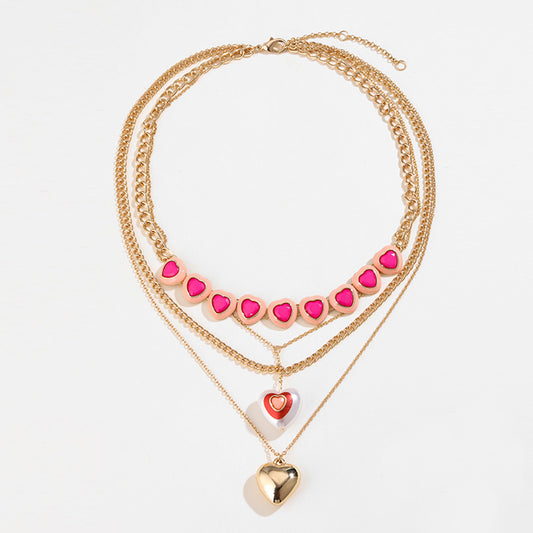 Multi-Layered Heart Necklace