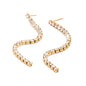 18K Gold Exquisite Dazzling Diamond Earrings