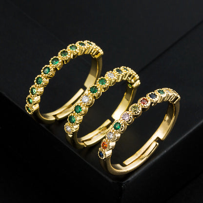 New 18K Gold Open Adjustable Ring