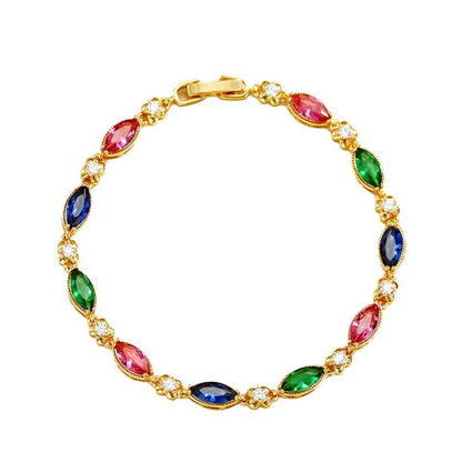 24k Gold Women's Ruby Bracelet