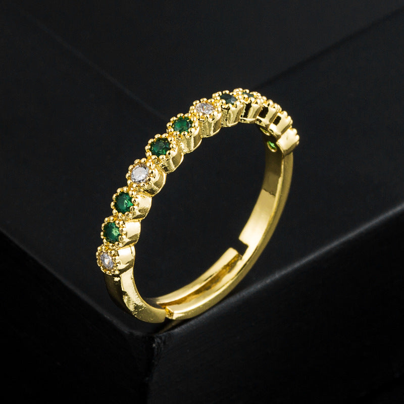 New 18K Gold Open Adjustable Ring
