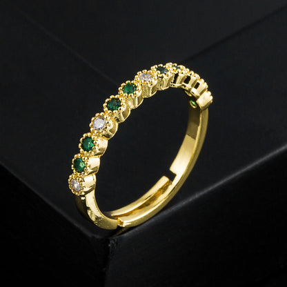 New 18K Gold Open Adjustable Ring