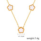 18K gold  Flower Gemstone Earring, Bracelet and Necklace set