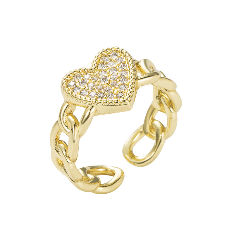 Gold Love Open Ring