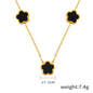 18K Gold  Flower Gemstone Earring, Bracelet and Necklace set