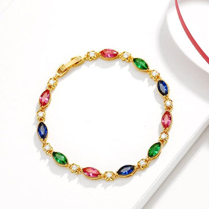 24k Gold Women's Ruby Bracelet