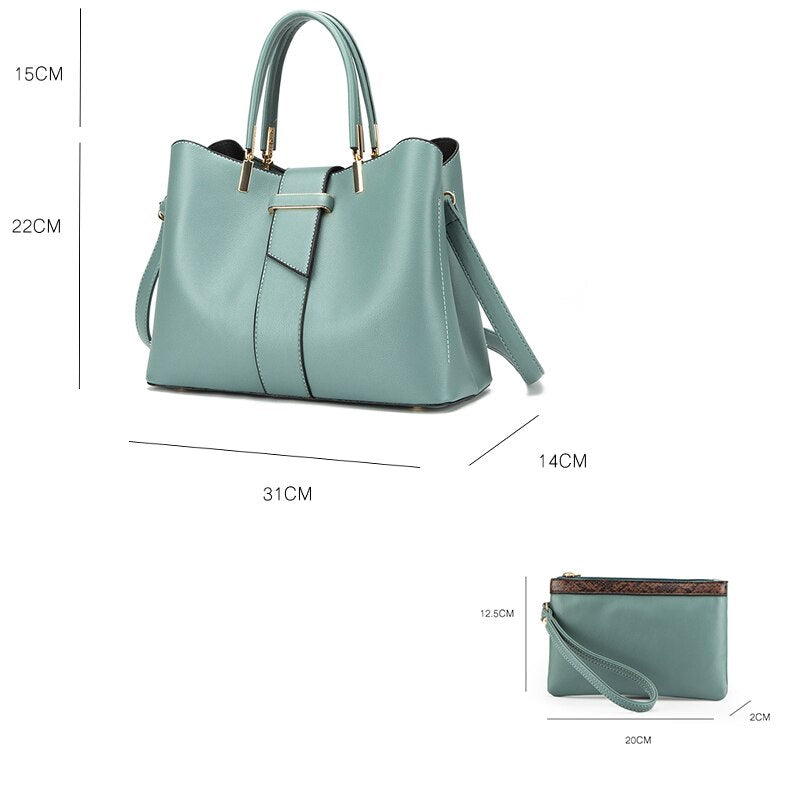 Women's Solid Leather Bag