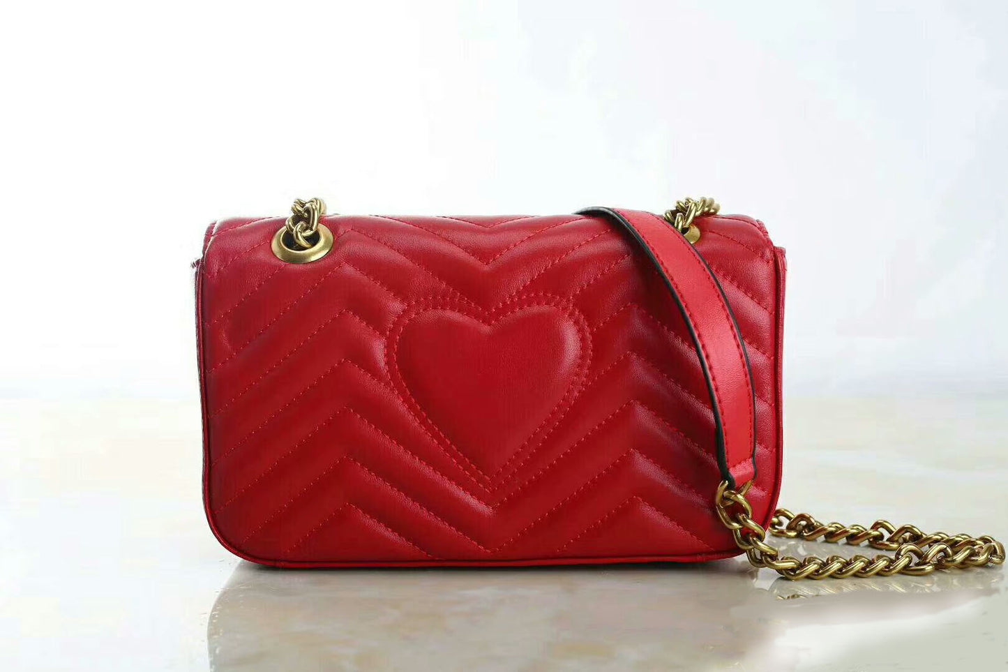 Heart V Wave Designer Crossbody Bag