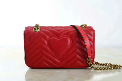 Heart V Wave Designer Crossbody Bag