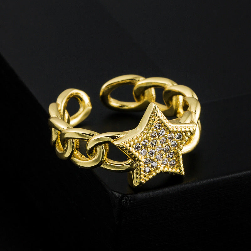 Gold Love Open Ring