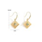 Gold Sunburst Drop Earrings