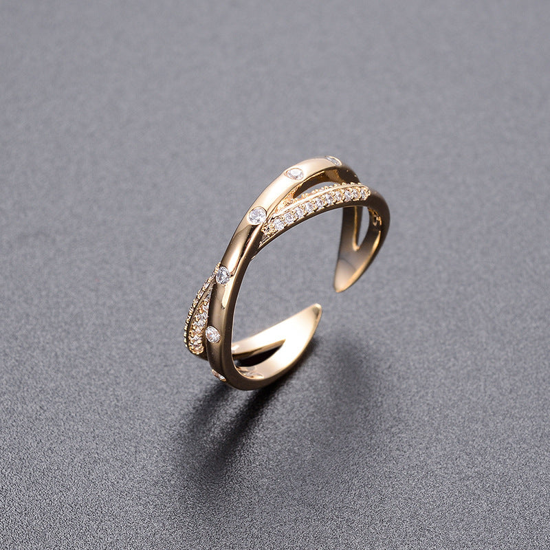 14k Gold Luxury Round Retro Ring