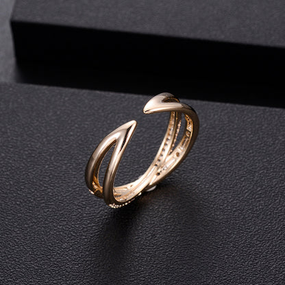 14k Gold Luxury Round Retro Ring