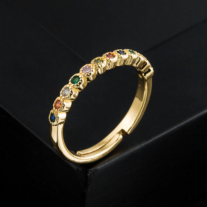 New 18K Gold Open Adjustable Ring