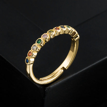 New 18K Gold Open Adjustable Ring