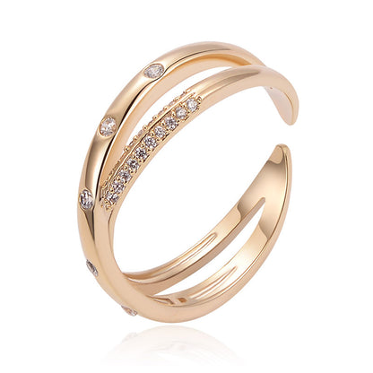 14k Gold Luxury Round Retro Ring