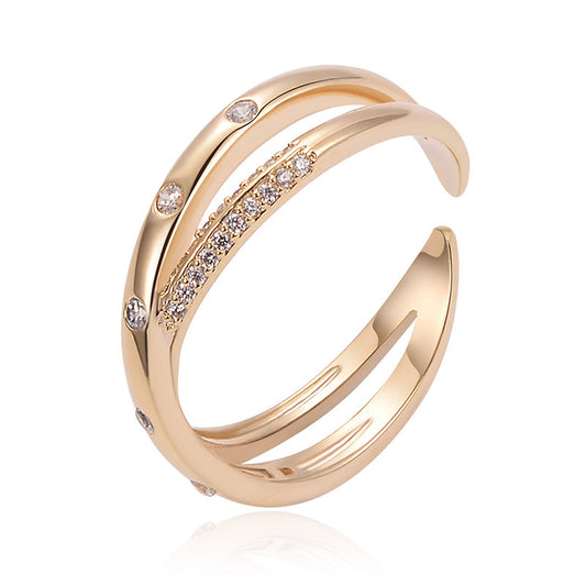 14k Gold Luxury Round Retro Ring