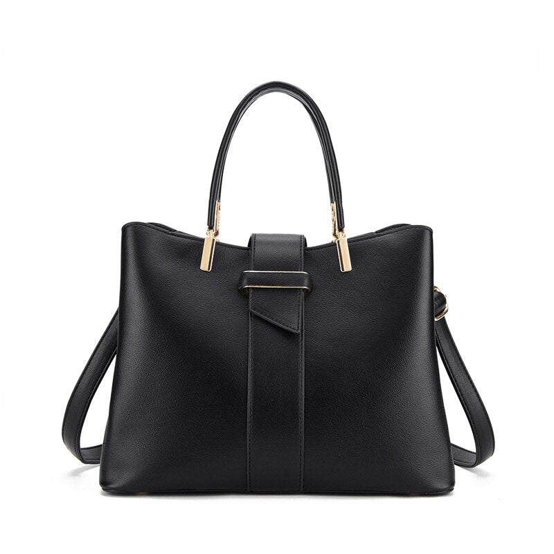 Women's Solid Leather Bag