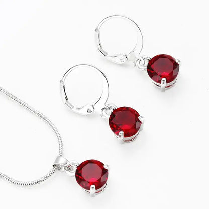 Crystal Necklace and Earrings Jewelry Sets