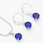 Crystal Necklace and Earrings Jewelry Sets