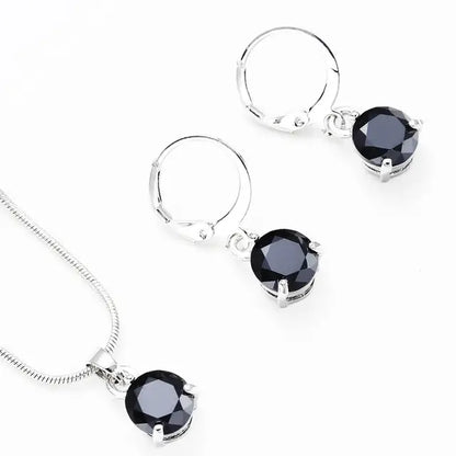Crystal Necklace and Earrings Jewelry Sets