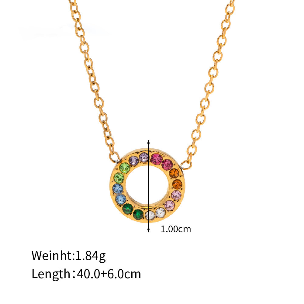 18k Gold Noble Light Wind Necklace Set