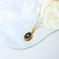 Gold Oval Necklace