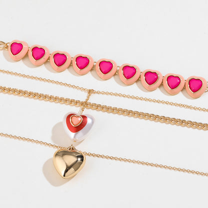 Multi-Layered Heart Necklace