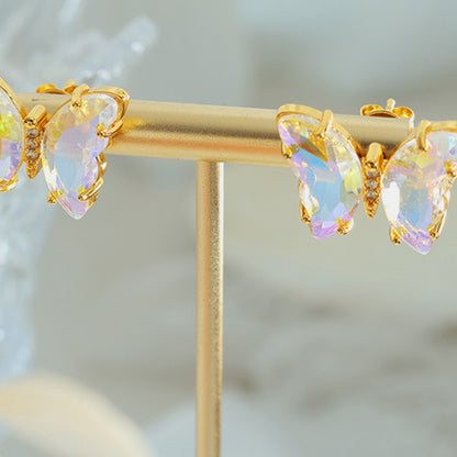 Gold Butterfly Earrings