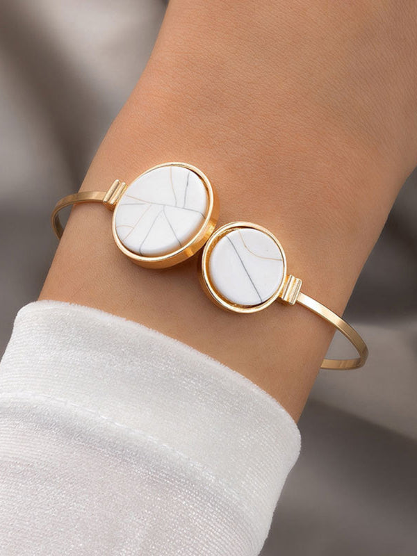 Open Five-piece Gold Bracelet Set