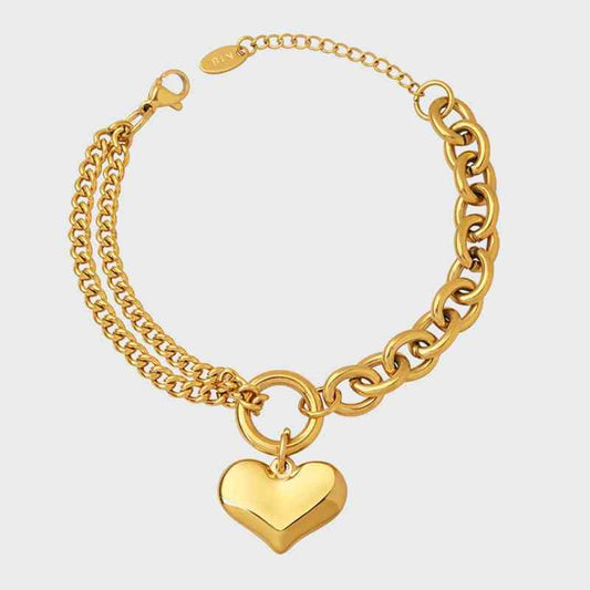Half Chunky Gold Chain Bracelet