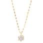 14K Gold Solitaire Necklace