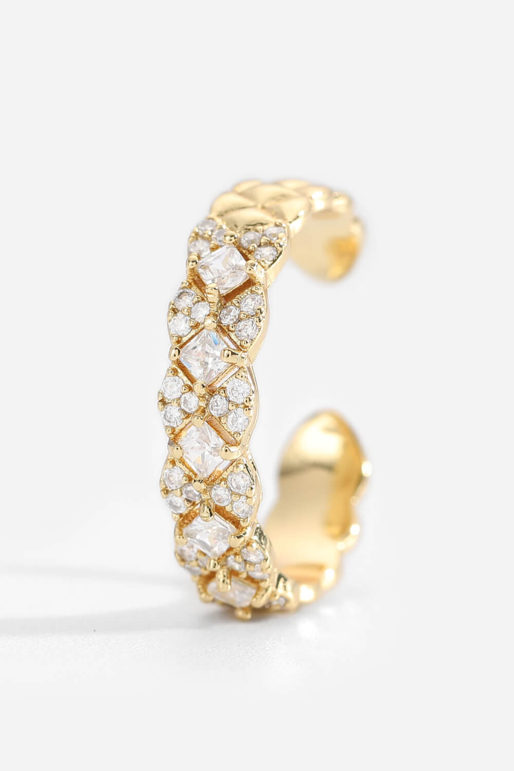 18K Gold Open Diamond Ring